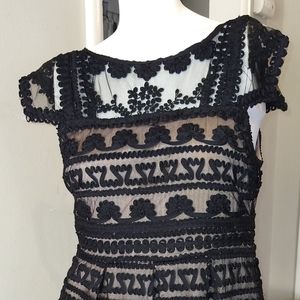 Yoana Baraschi 10p Black Lace Cocktail Dress